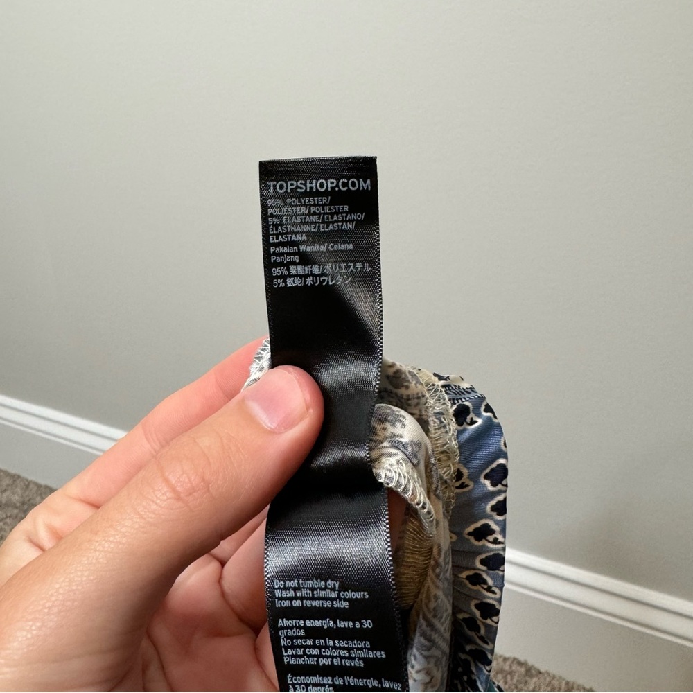 Topshop Patch Geometric Paisley Patterned Wide Le… - image 8